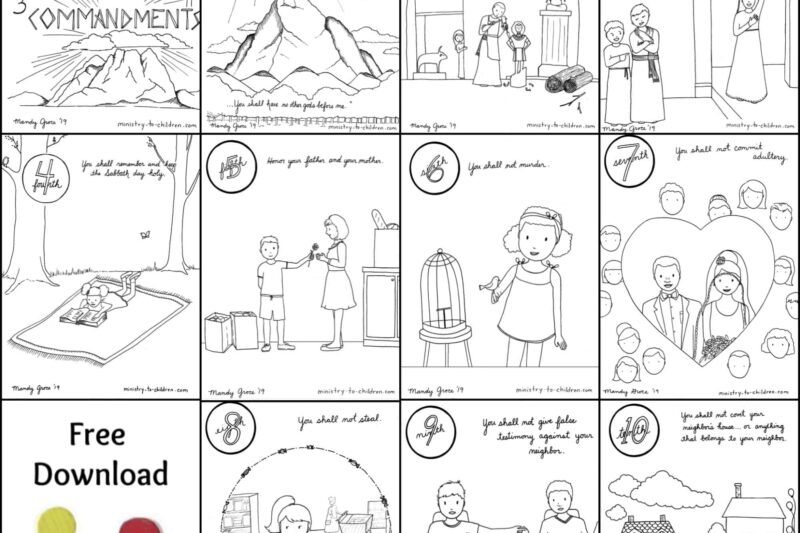 Free Printable 10 Commandments Printable Worksheets