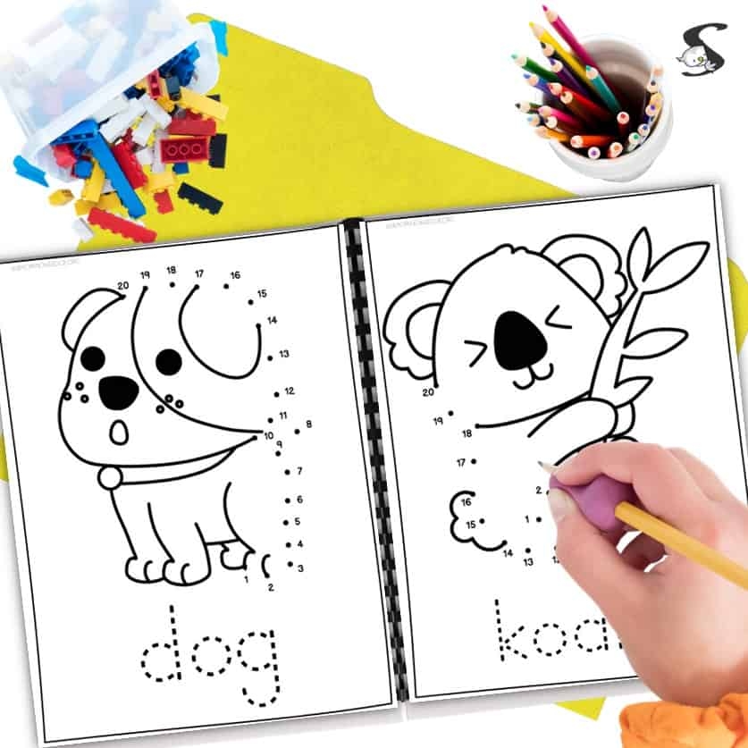 10 FREE Dot To Dot To 20 Printable Activities For Kids
