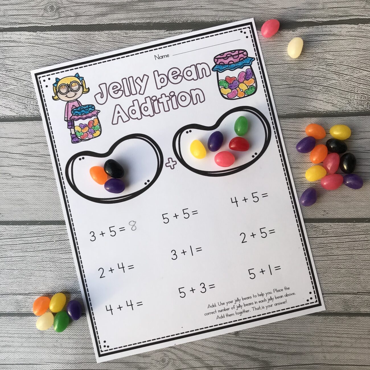 10 Jelly Bean Math Activities Kindergarten Creations