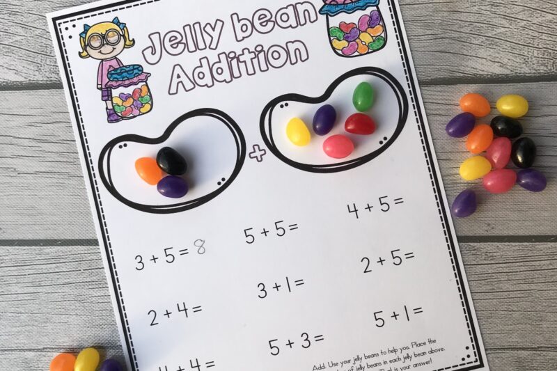 10 Jelly Beans Printable For Preschool