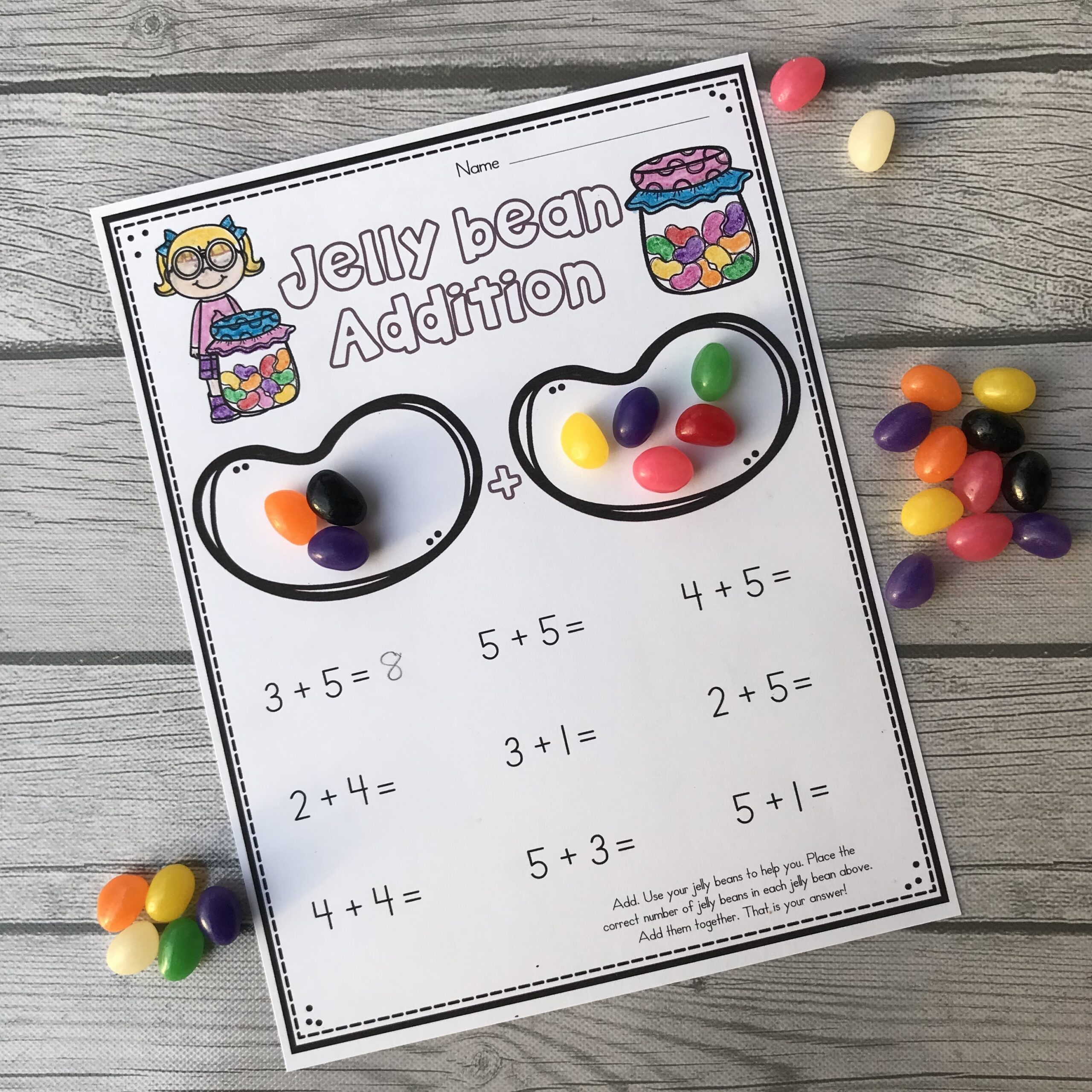10 Jelly Bean Math Activities Kindergarten Creations