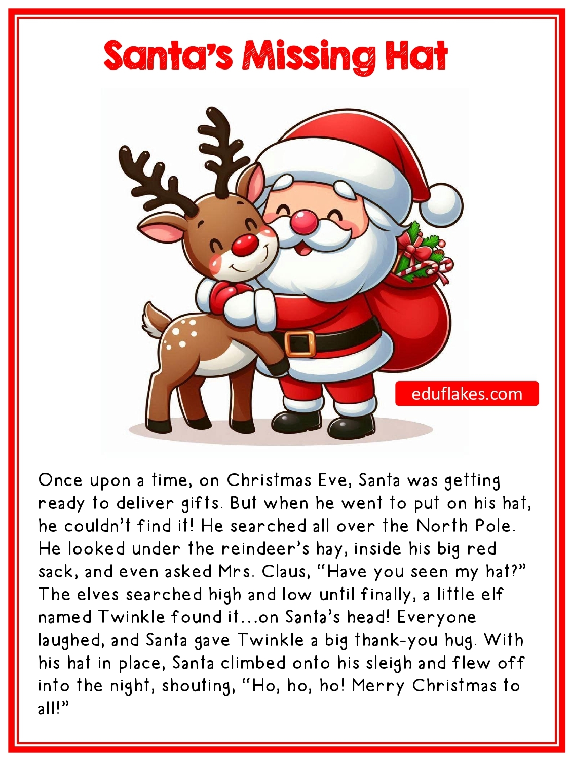 10 Kindergarten Christmas Bedtime Stories Free PDF Eduflakes
