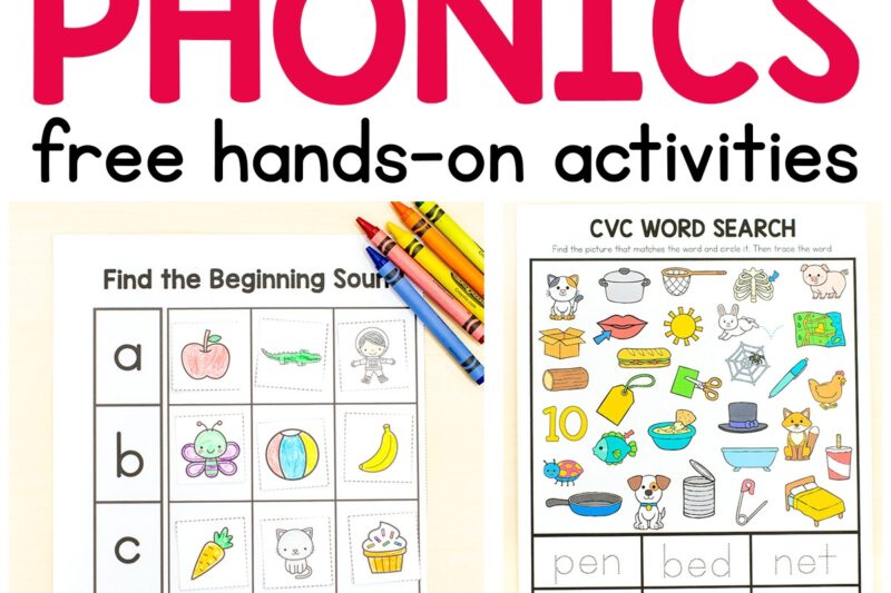 Kindergarten Worksheets Phonics And Math Games