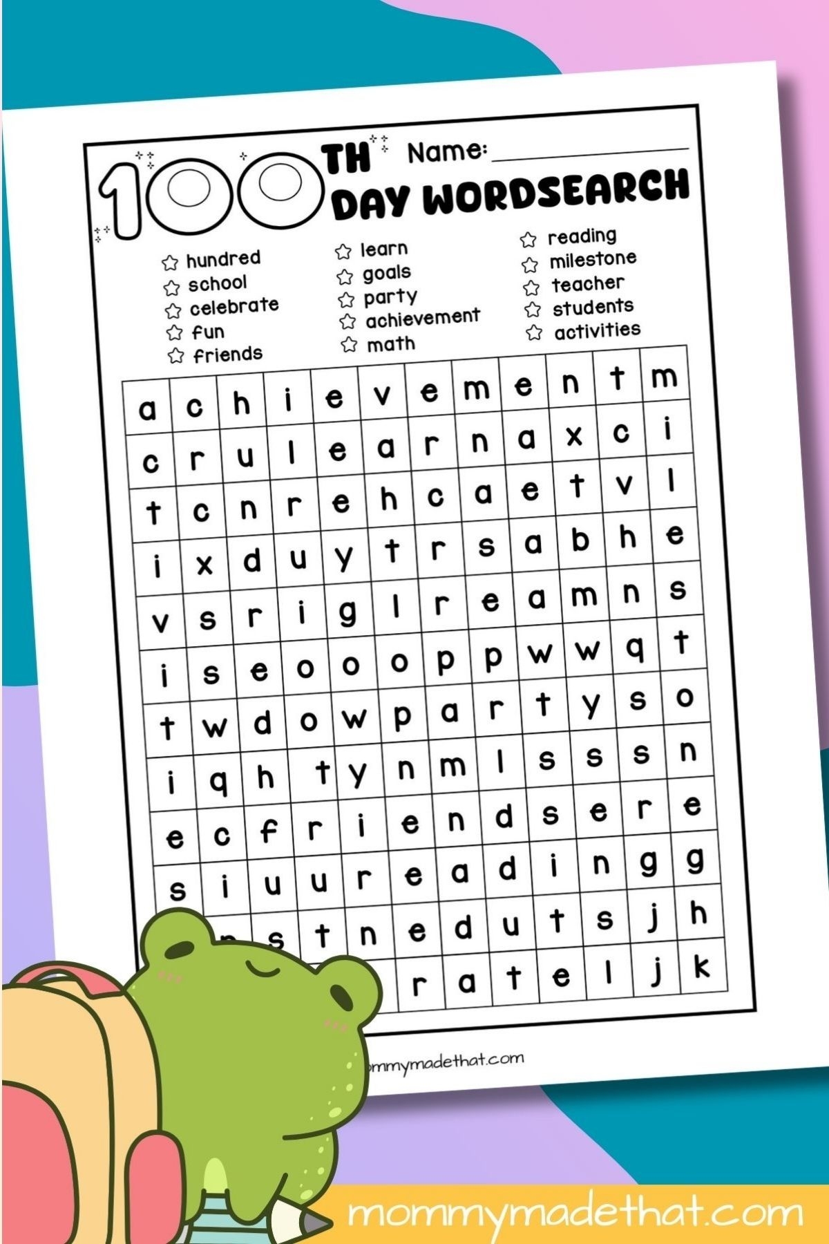 100th Day Of School Free Printables U0026 Worksheets