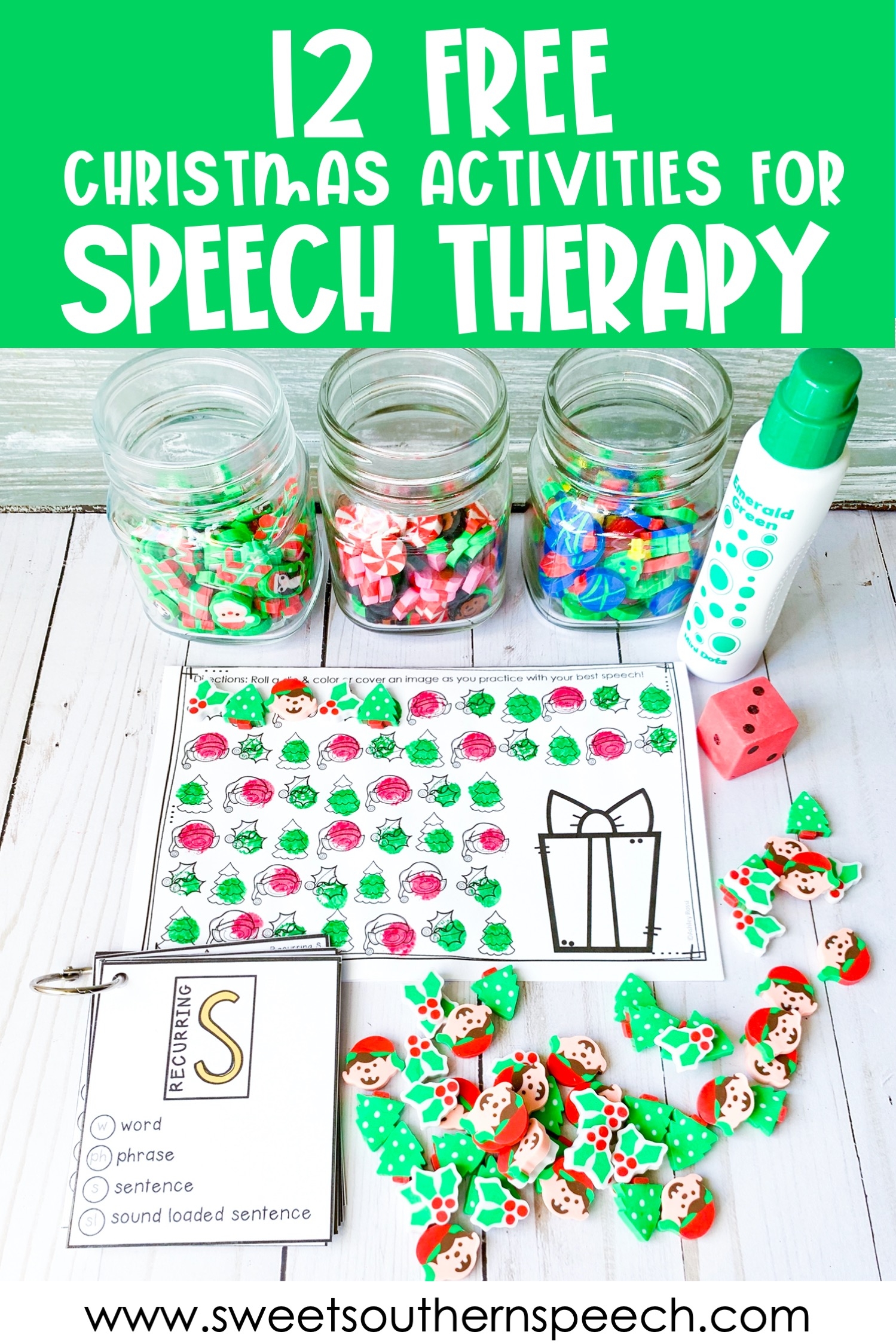 12 FREE Christmas Activities For Speech Therapy Sweet Southern 