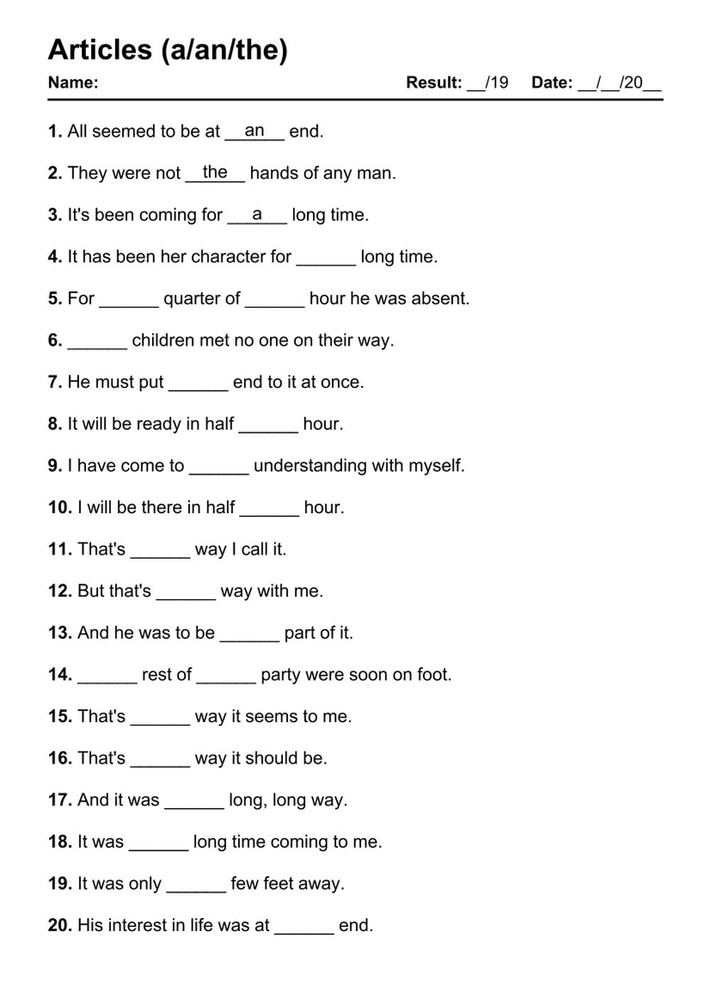 15 074 English Grammar PDF Worksheets With Answers Grammarism