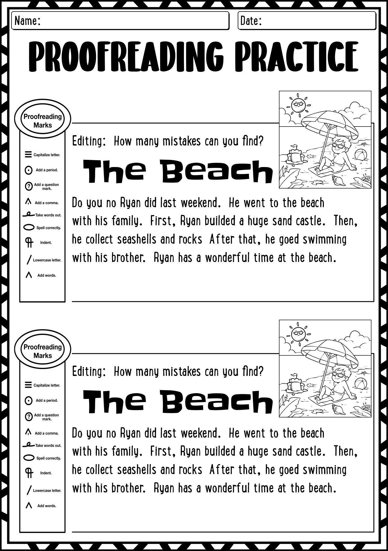 15 Proofreading Worksheets Elementary Free PDF At Worksheeto