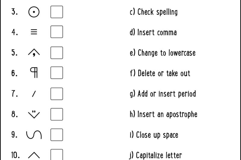 Free Printable Free Proofreading Worksheets