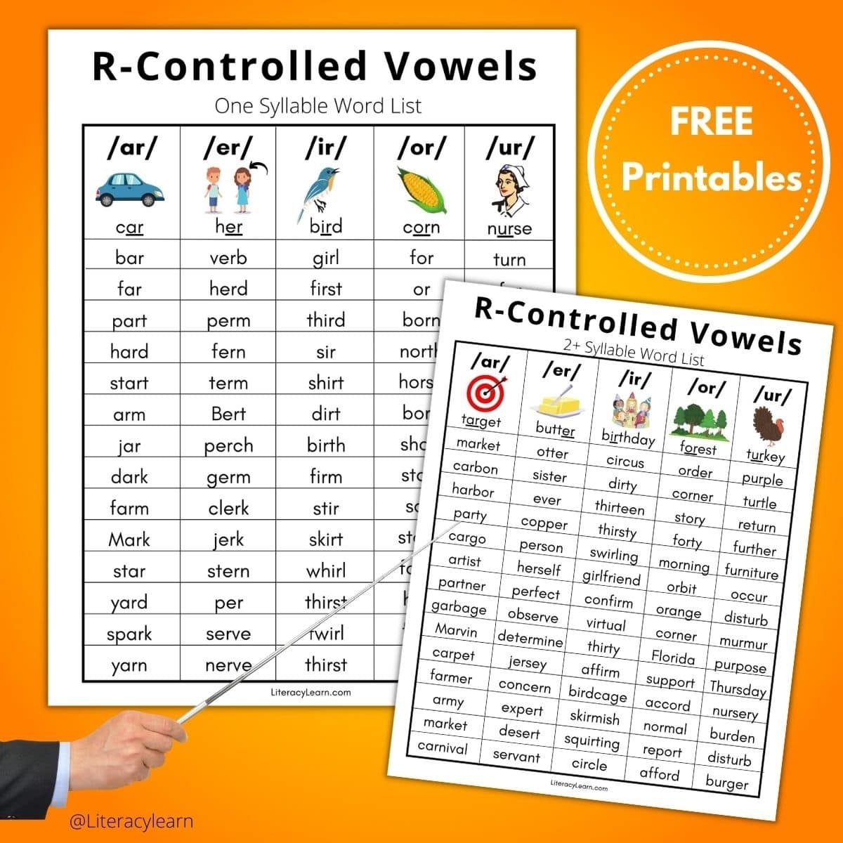 Free Printable Er Ir Ur Worksheets