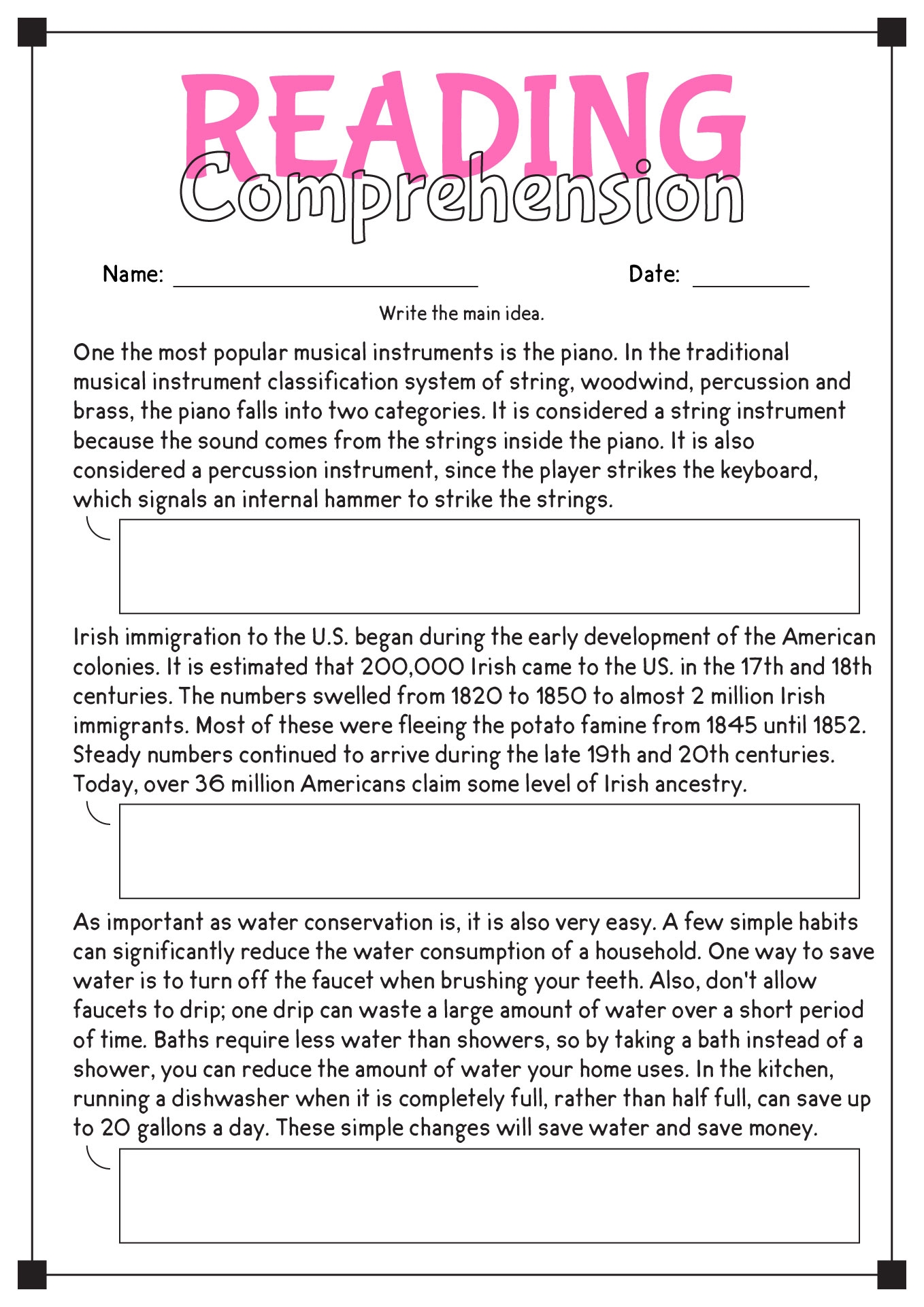16 Comprehension Reading English Worksheets Free PDF At Worksheeto