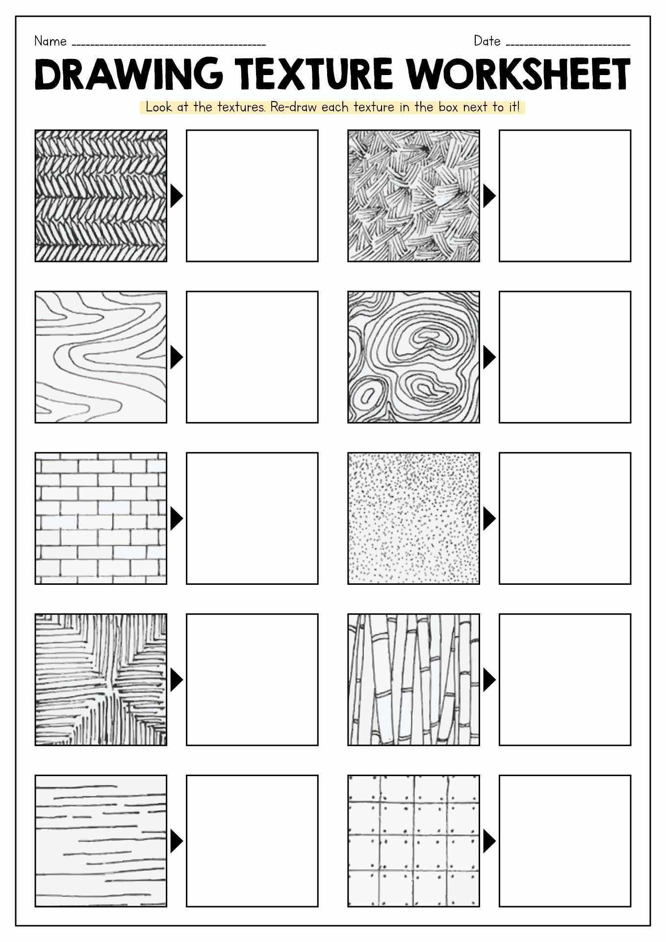 18 Drawing Exercises Worksheets Middle School Art Projects Art Worksheets Library