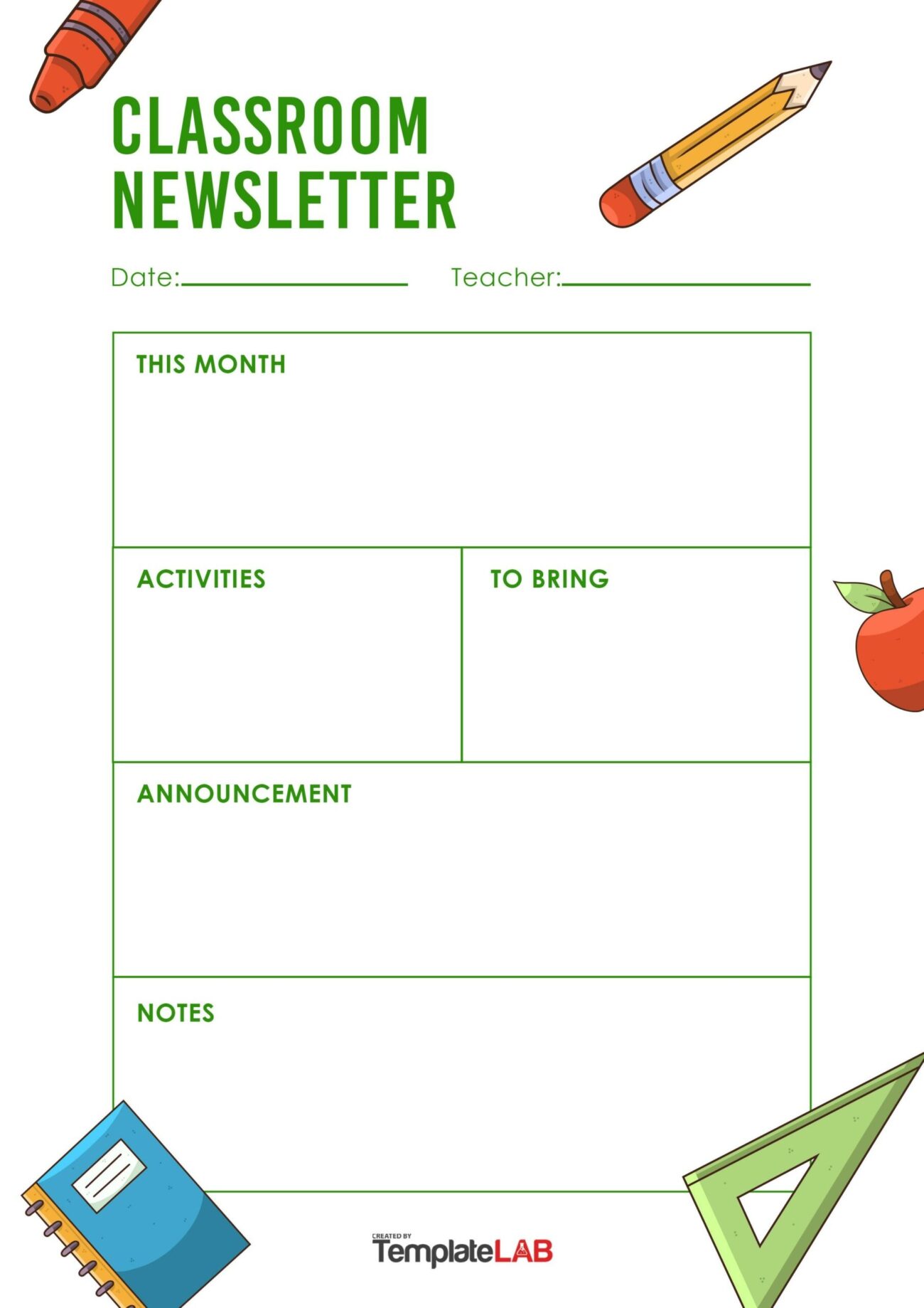 19 Creative Preschool Newsletter Templates FREE