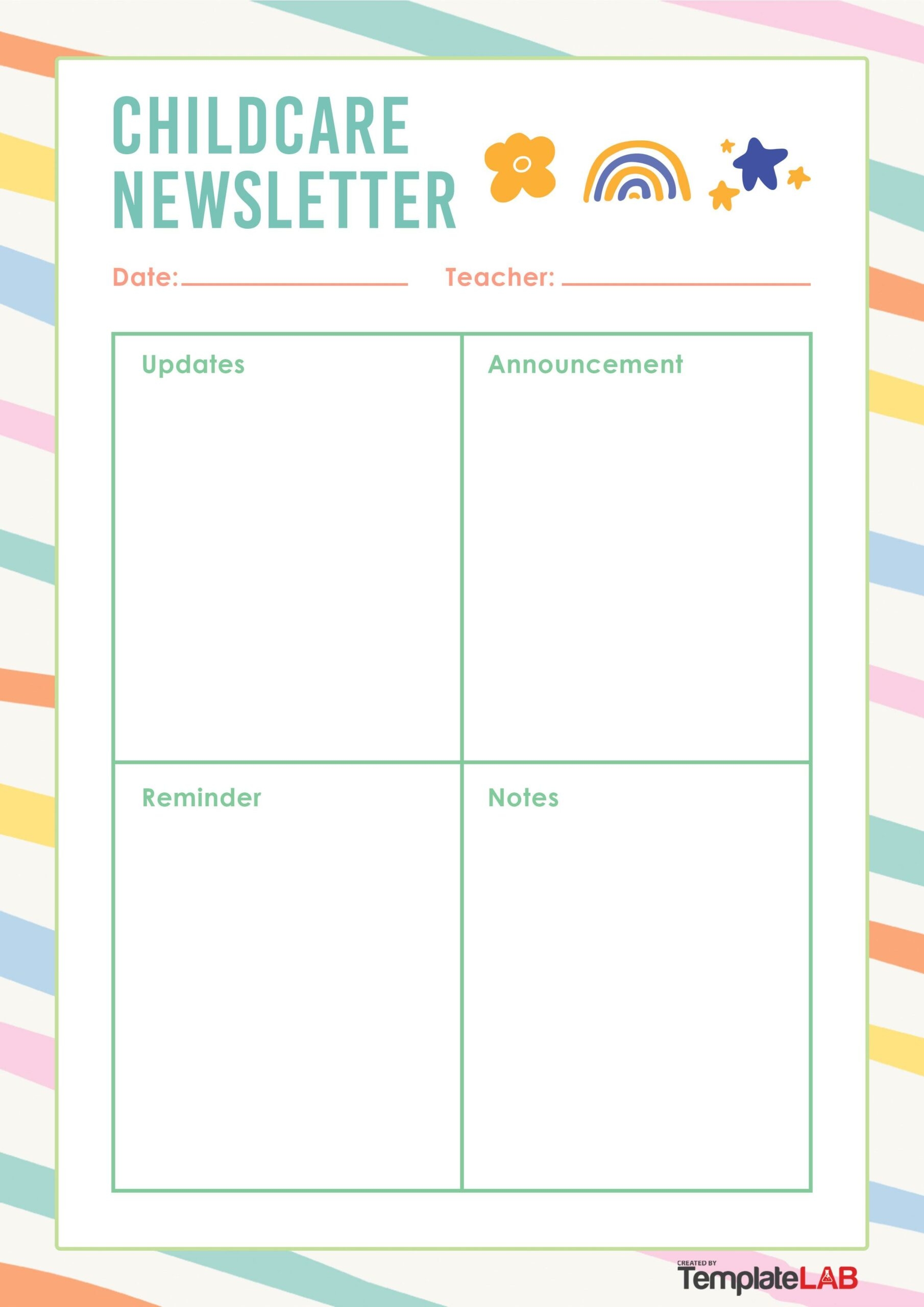Free Preschool Newsletter Printables