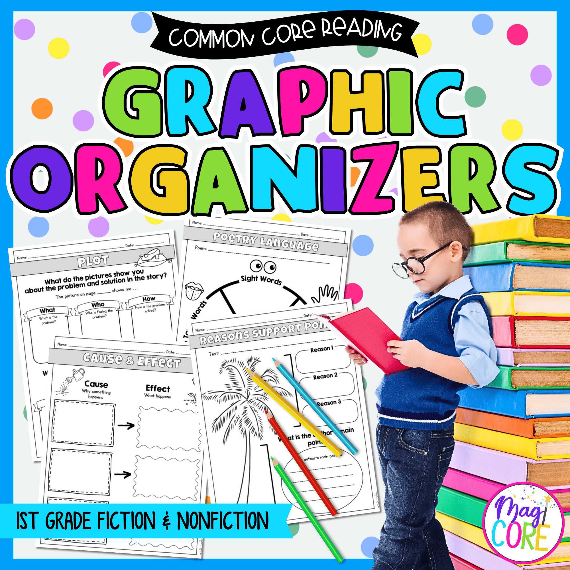 1st Grade Reading Comprehension Graphic Organizers MagiCore