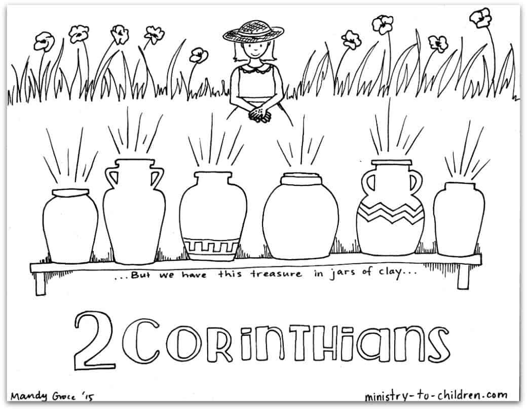 2 Corinthians Bible Book Coloring Page Ministry To Children