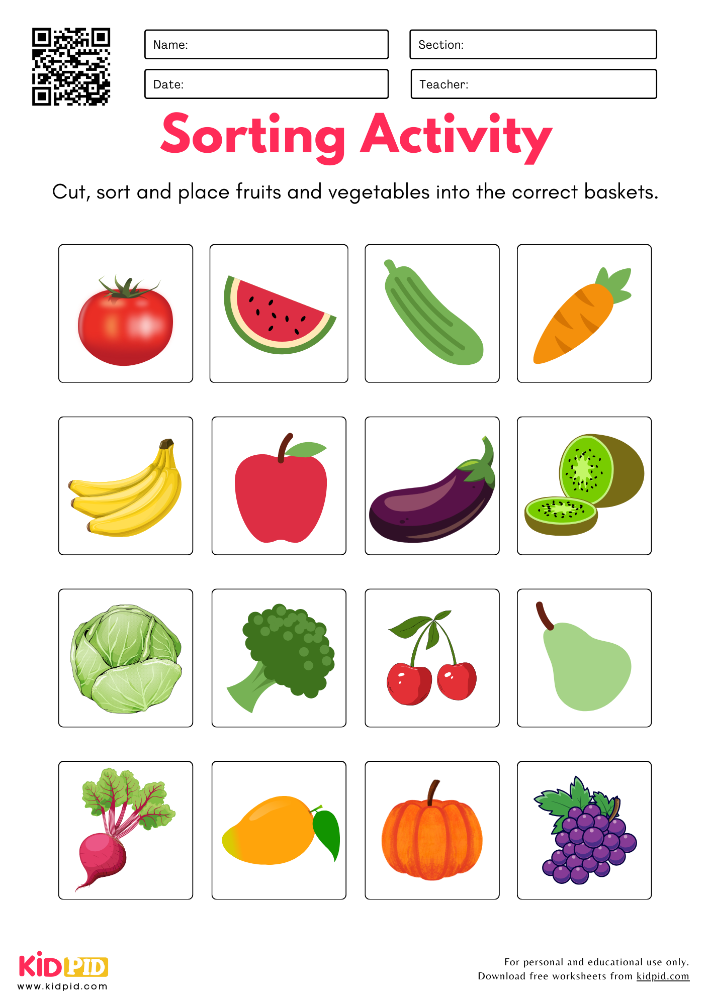 2 Group Sorting Activity Worksheet For Grade 1 Kidpid