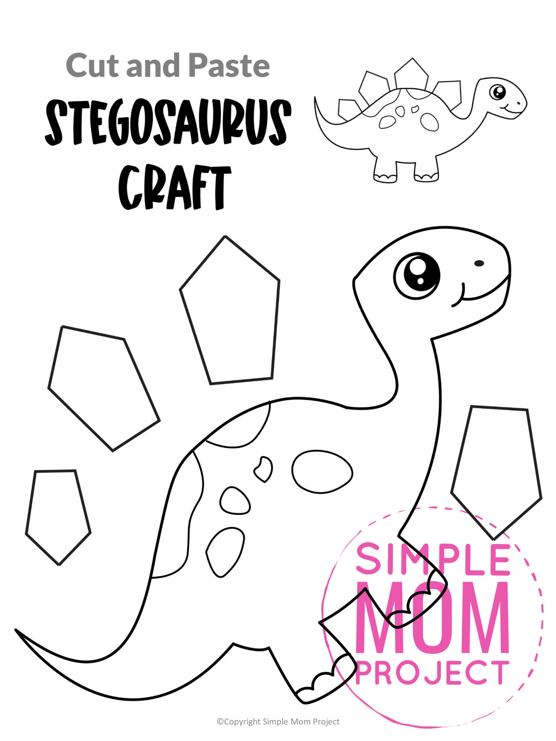 20 Awesome Dinosaur Cut And Paste Craft Printable Templates 20 Awesome Dinosaur Cut And Paste Craft Printable Templates