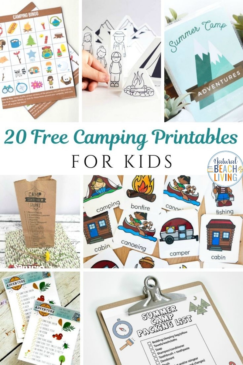 20 Free Camping Printables For Kids Natural Beach Living 20 Free Camping Printables For Kids Natural Beach Living