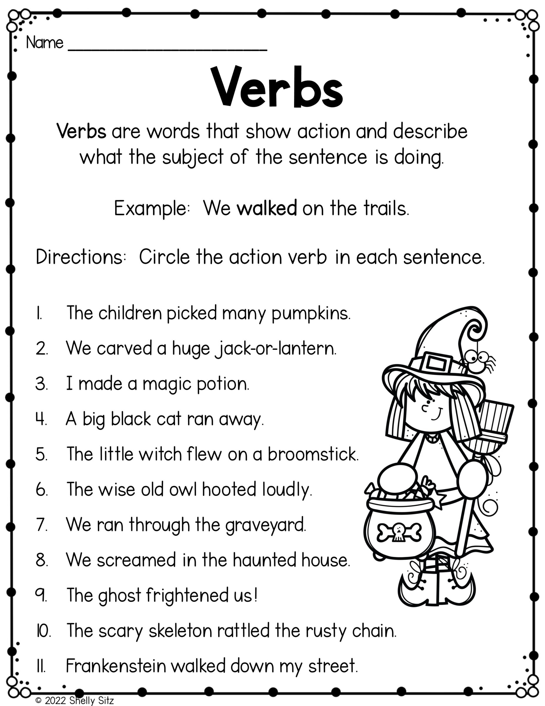 20 FREE Halloween Worksheets For First And Second Grade Worksheets Library