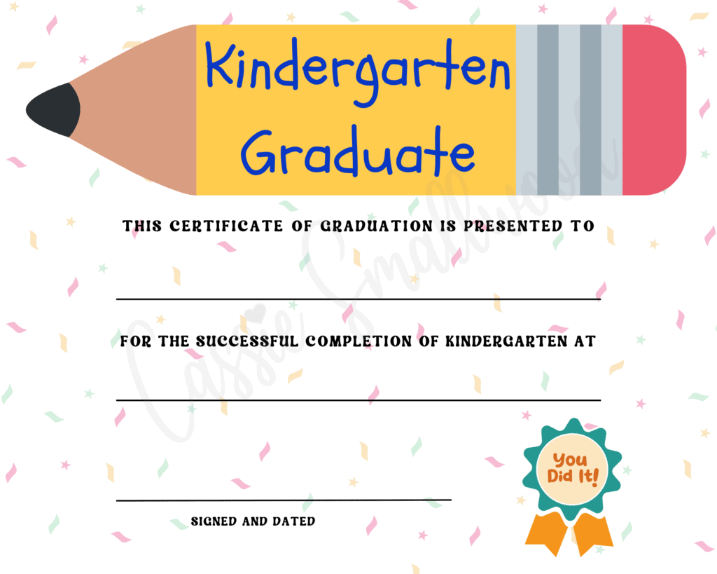 Preschool Graduation Certificates Free Printables