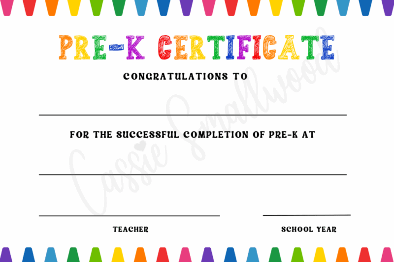 Free Preschool Graduation Printables