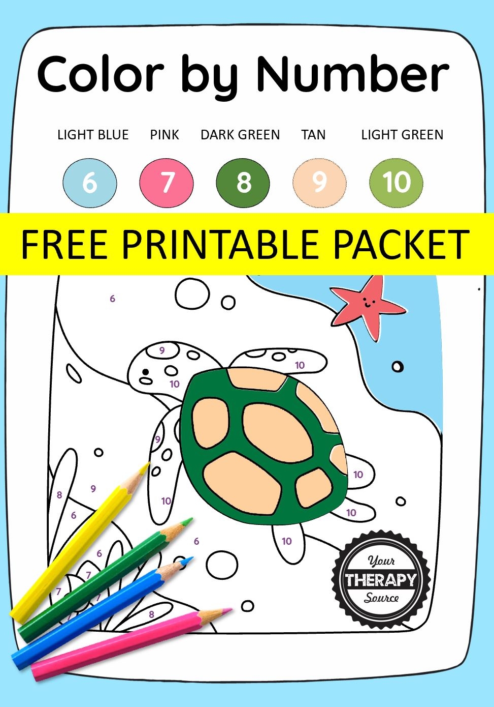 25 FREE Color By Number Kindergarten And Up Printables Your 