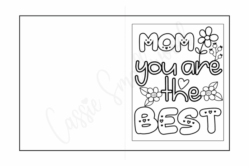 Printable Preschool Mother’s Day Card