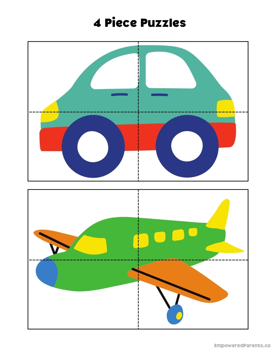 28 Printable Puzzles For Toddlers And Preschoolers PDF 