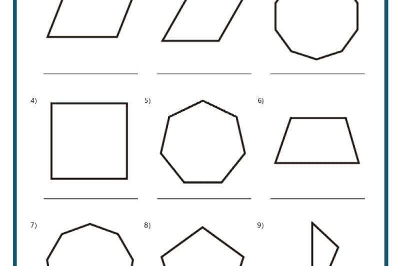 Free Printable 2nd Grade Geometry Worksheets