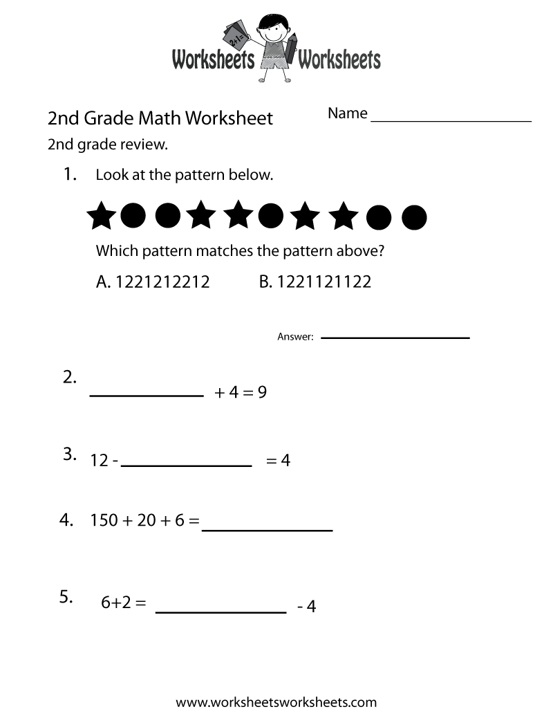 Worksheets For Grade 2 Free Printable