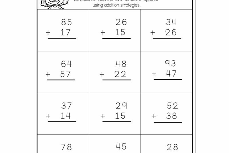 Double Digit Math Worksheet