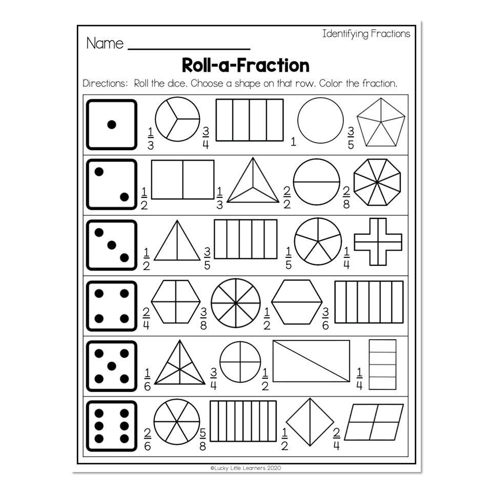 2nd Grade Math Worksheets Geometry Identifying Fractions 2nd Grade Math Worksheets Geometry Identifying Fractions