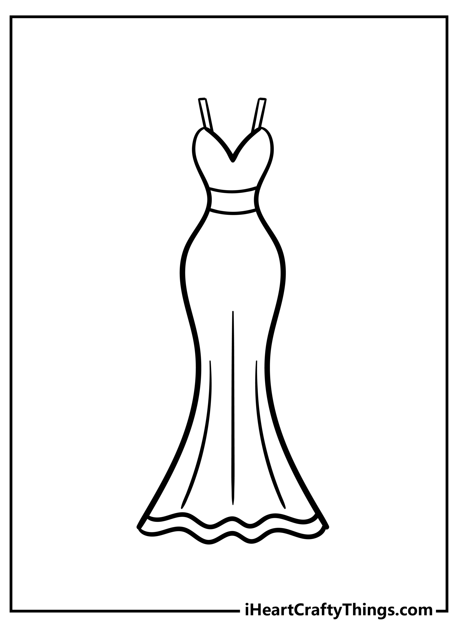 Printable Clothing Color Sheet For Preschoolers