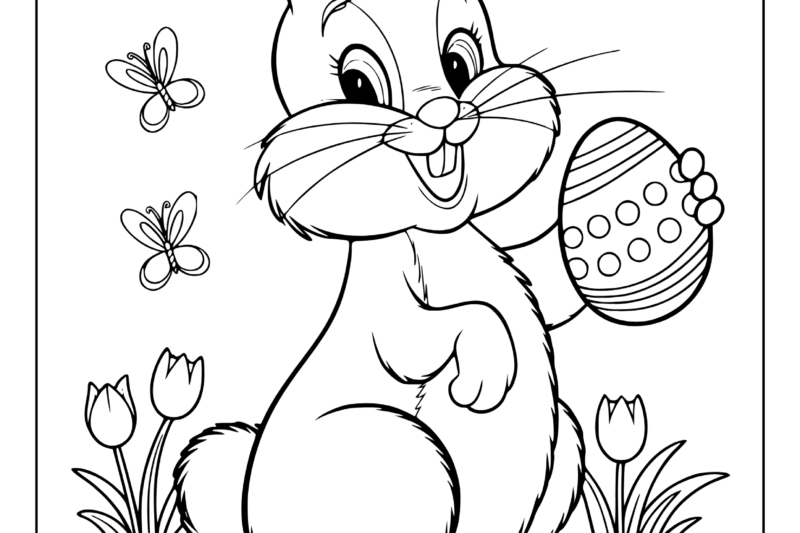 Easter Coloring Craft Preschool Printable Free
