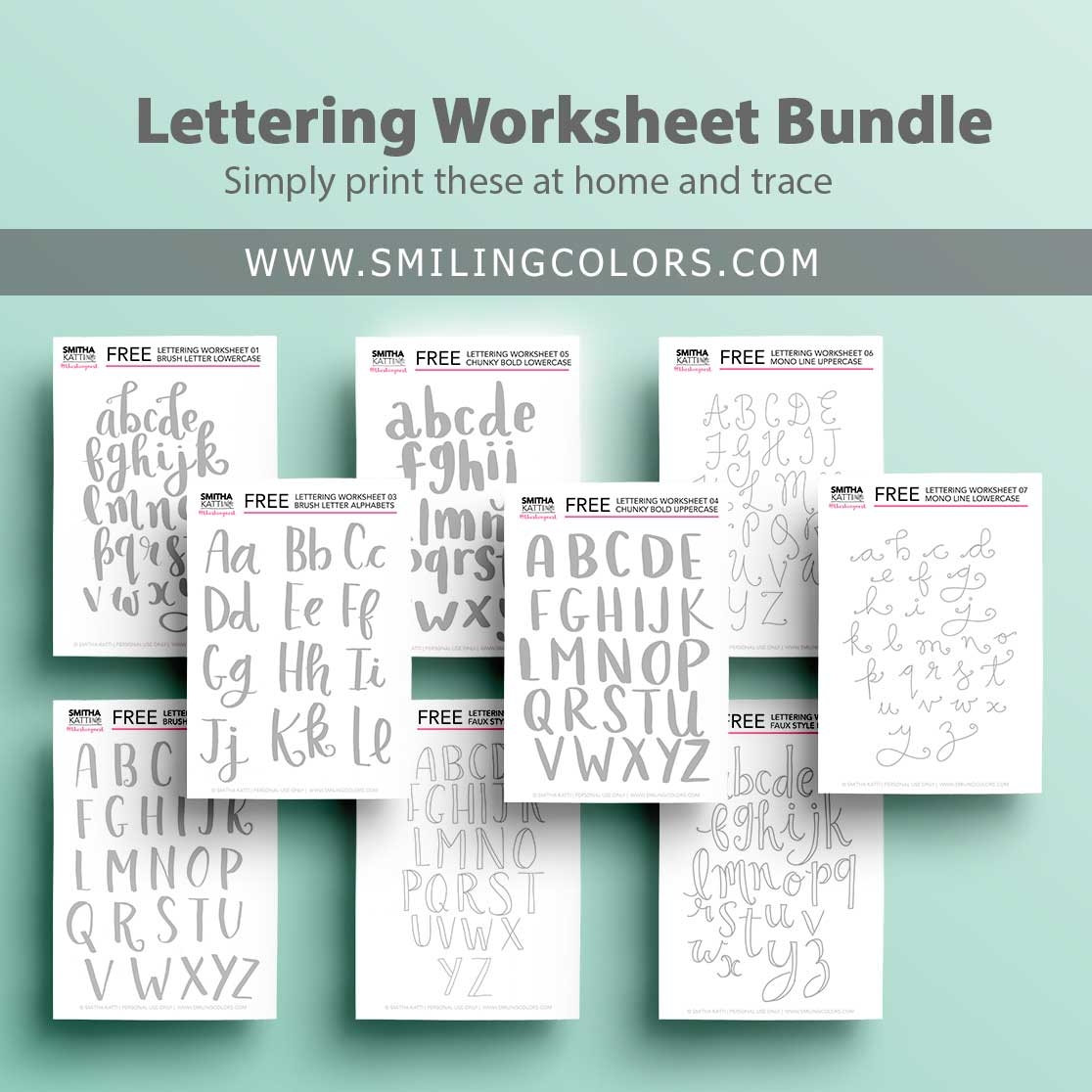 Free Printable Brush Pen Worksheet