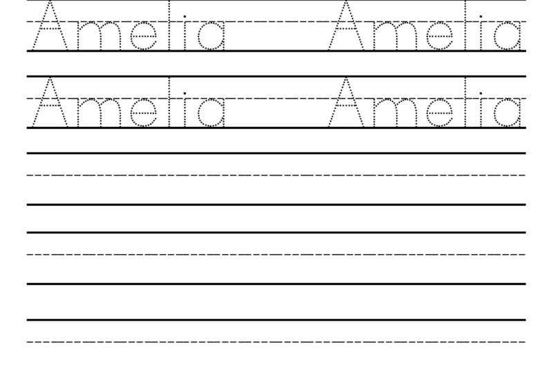 Free Printable Name Writing Worksheets