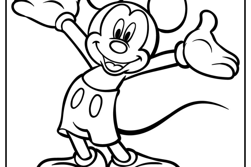 Mickey Mouse Printable Preschool Color Pages