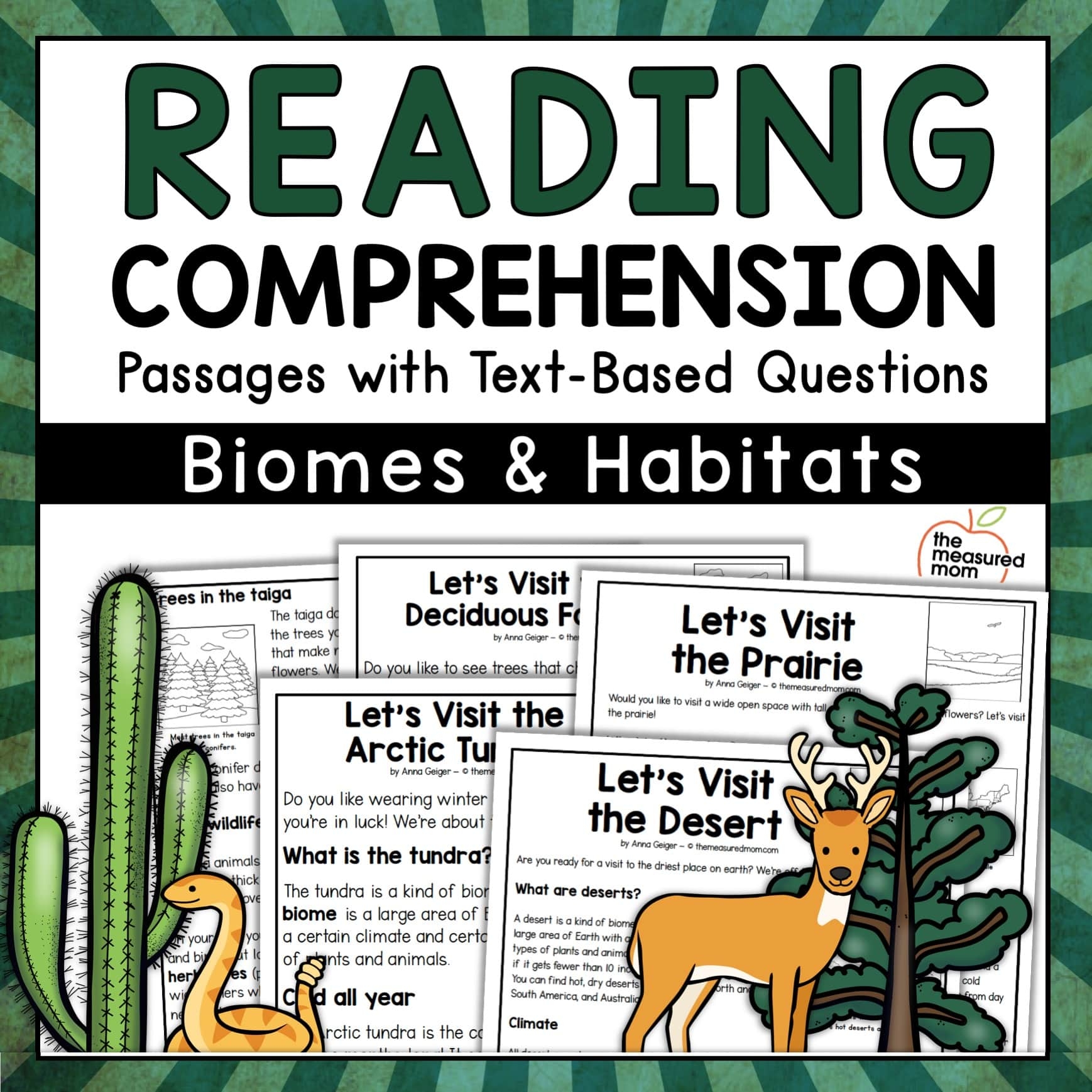 36 Reading Comprehension Passages About Biomes U0026 Habitats 36 Reading Comprehension Passages About Biomes U0026 Habitats