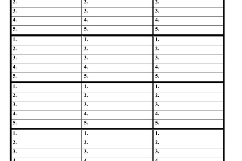 Free Printable Blank Spelling Practice Worksheets