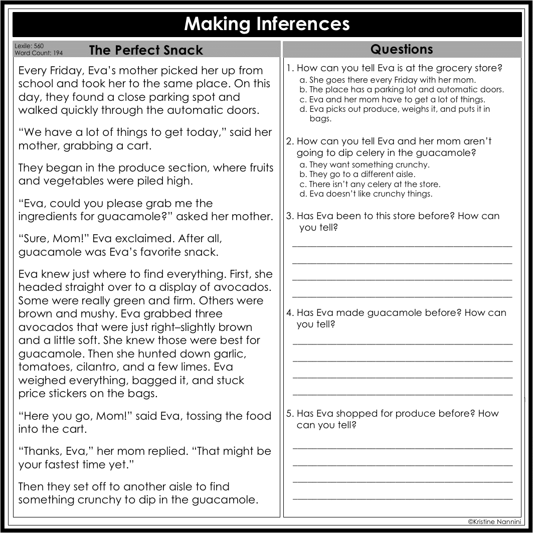 3rd Grade Fiction Reading Comprehension Passages And Strategies 