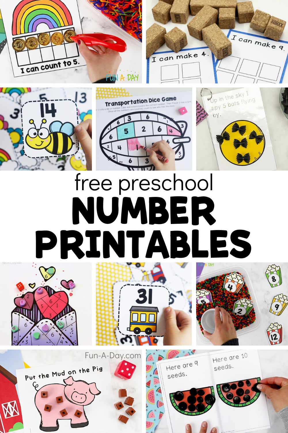 Number Printables For Preschool Number Printables For Preschool