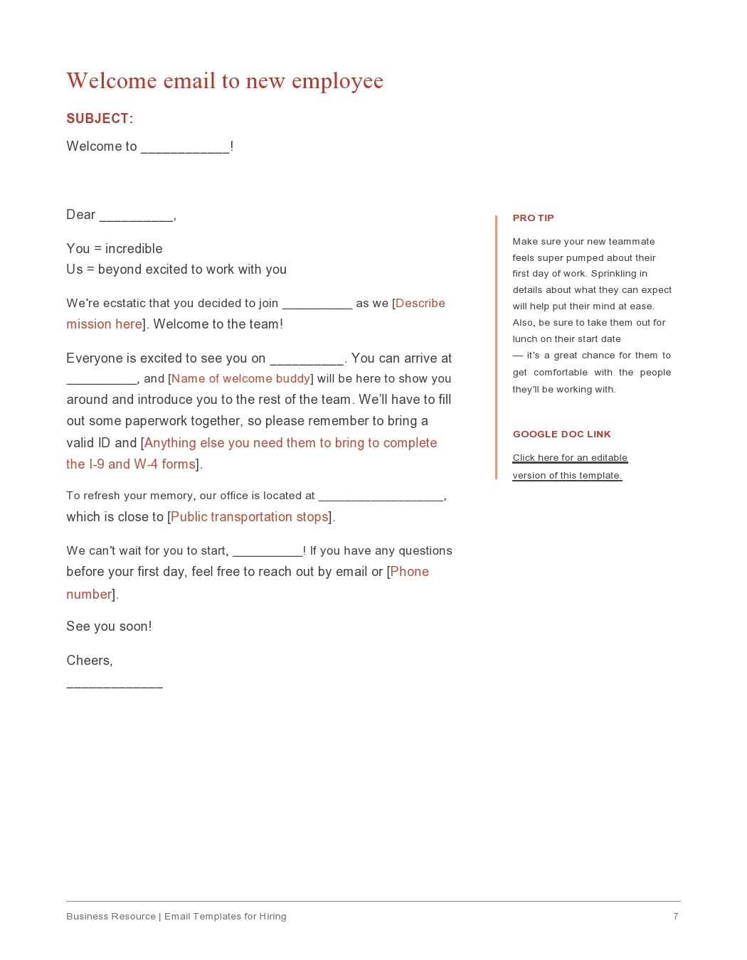 Free Printable Preschool Welcome Letter