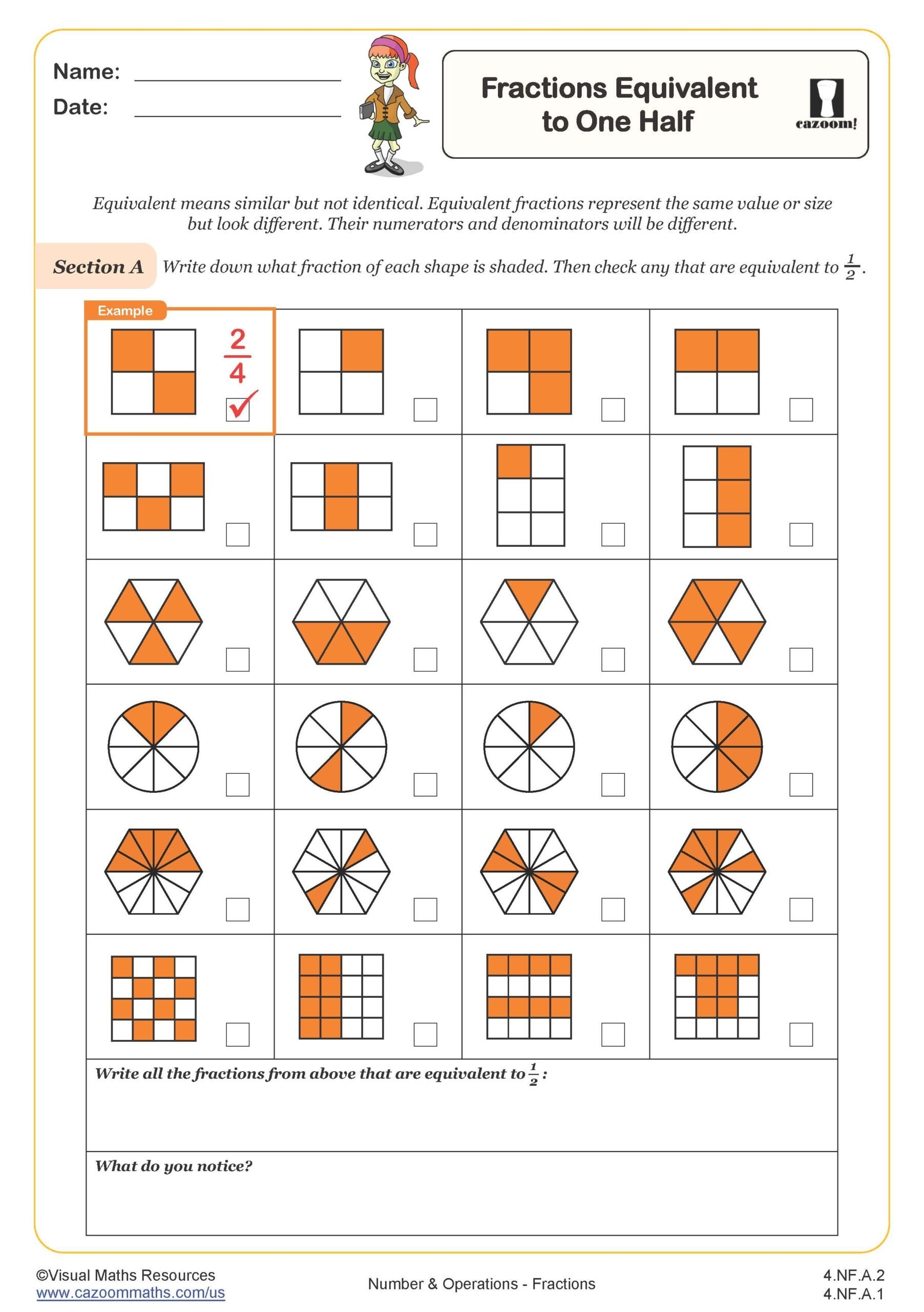 4th Grade Free Printable Math Worksheets