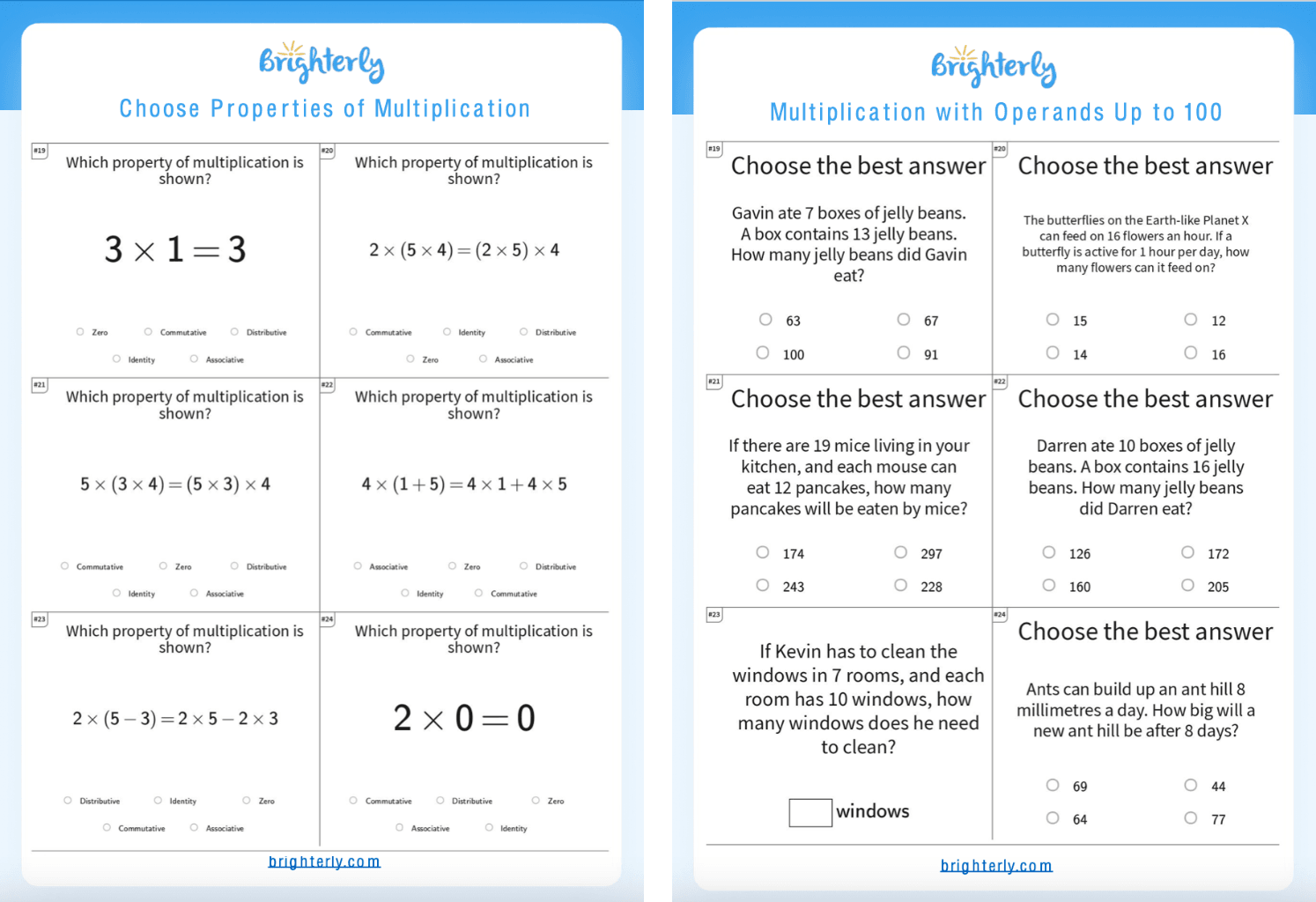4th Grade Multiplication Worksheets Free Printable 