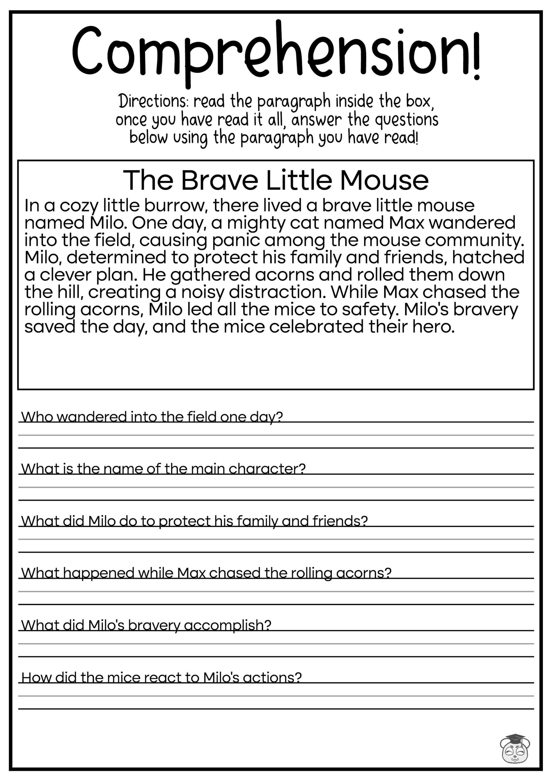 5 Printable Reading Comprehension English Worksheets Ages 4 7 KG1 To Grade 2 5 Printable Reading Comprehension English Worksheets Ages 4 7 KG1 To Grade 2