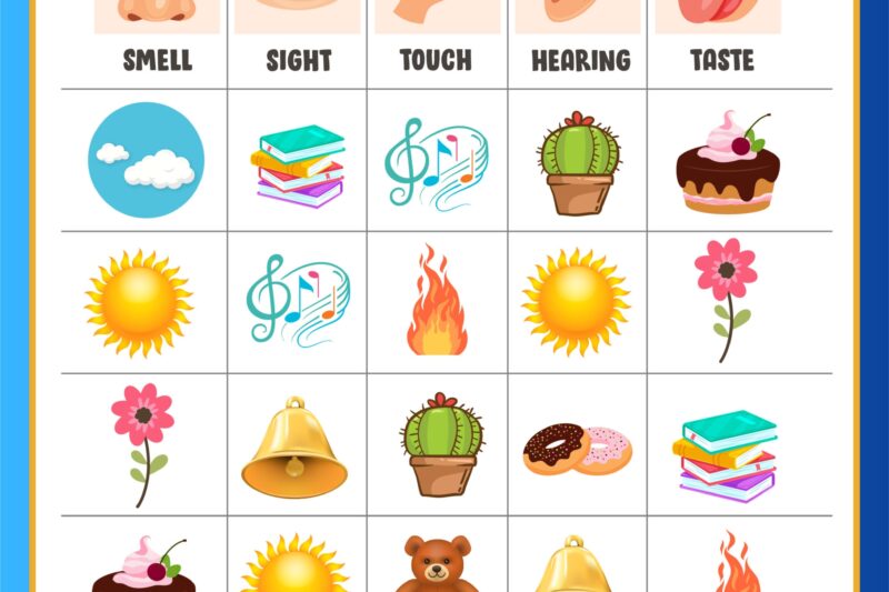 5 Senses Worksheet Preschool Free Printable