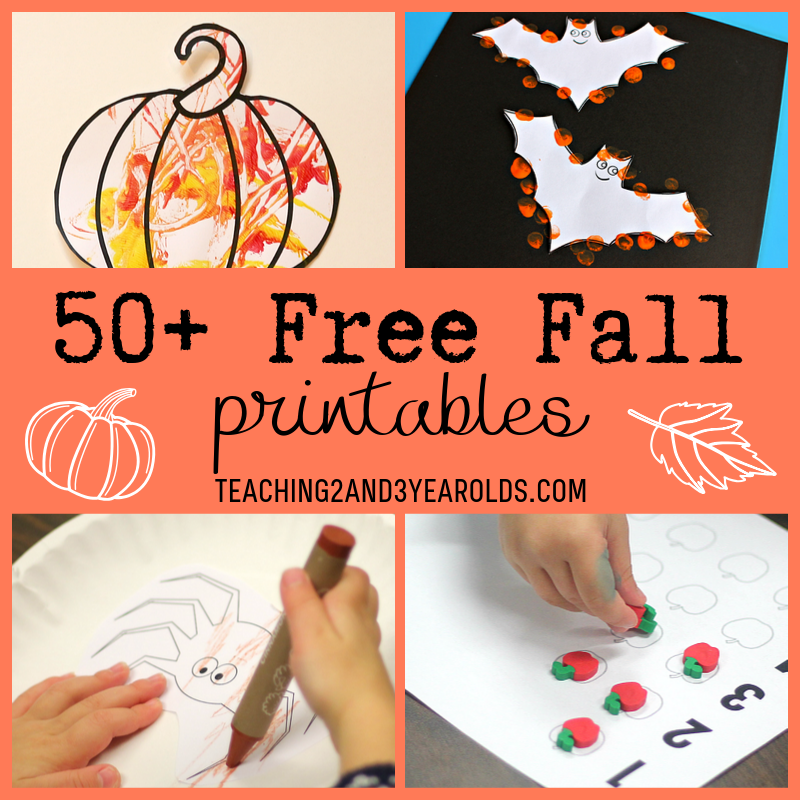 50 Free Fall Printables Toddlers And Preschoolers Love