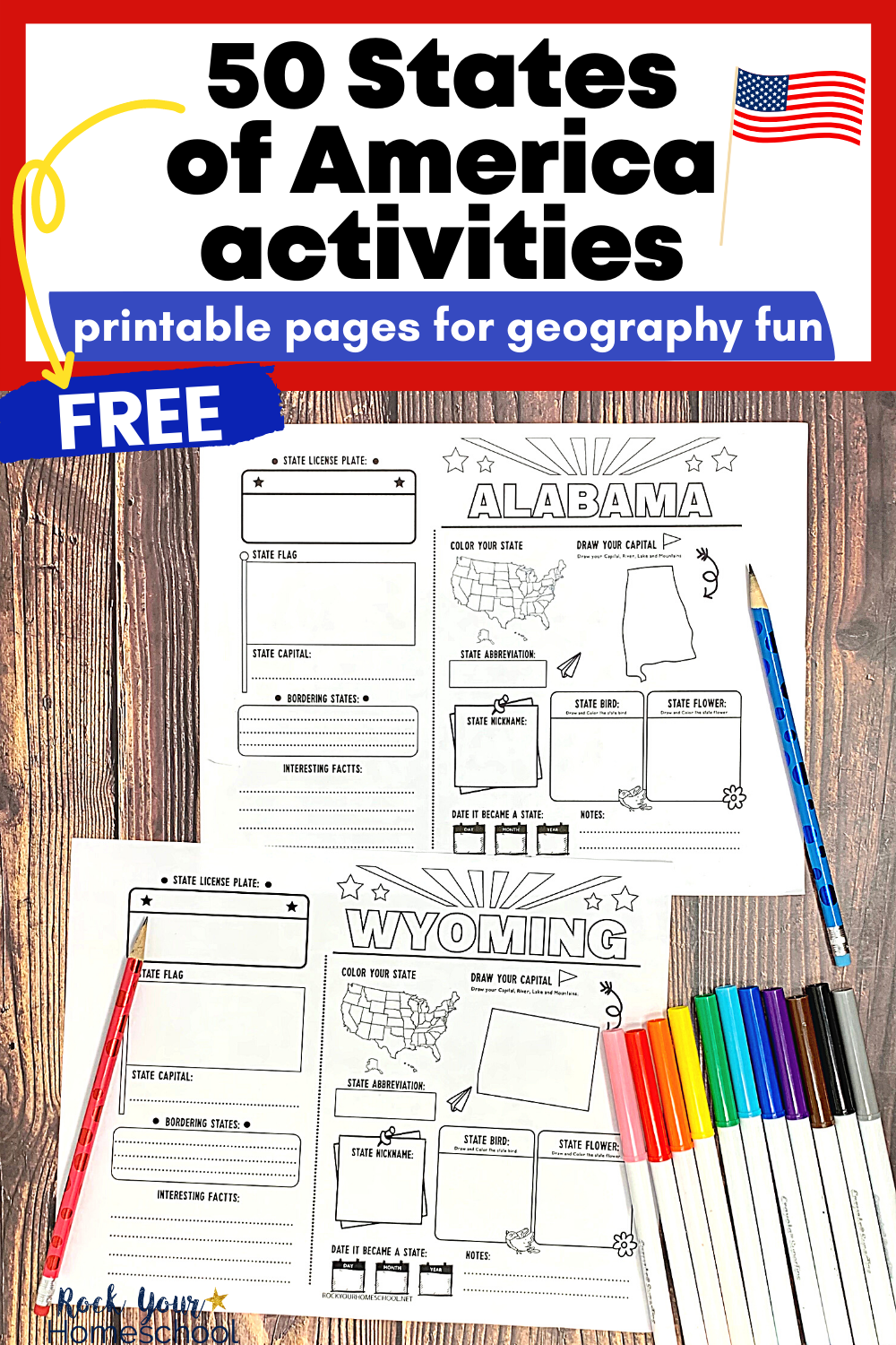 50 States Printable Activities Set For Fantastic Geography Fun 50 States Printable Activities Set For Fantastic Geography Fun