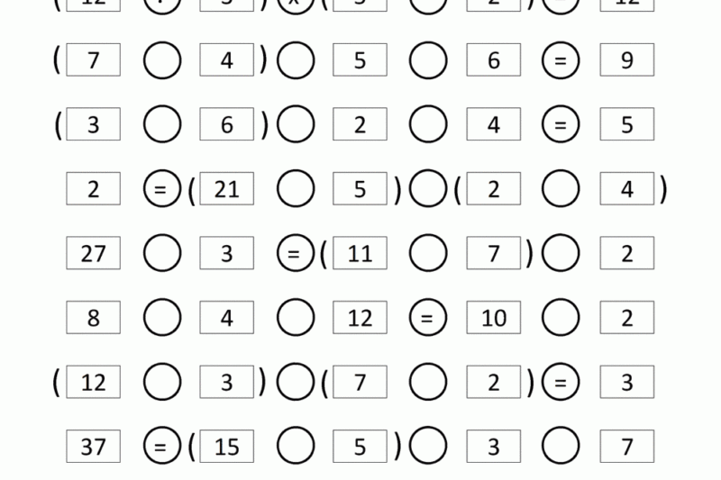 Free 5th Grade Math Puzzle Worksheets