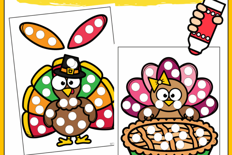 Preschool Thanksgiving Activities Printables